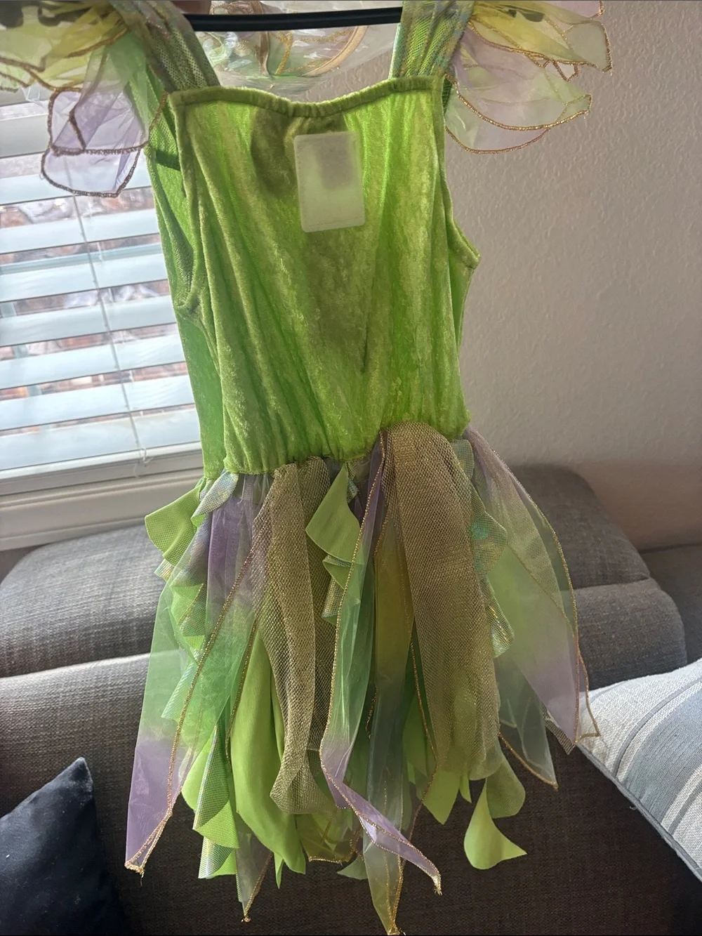 Girls' Sparkle Fairy Costume Dress - Green Tinkerbelle NWT Size 5-6 years